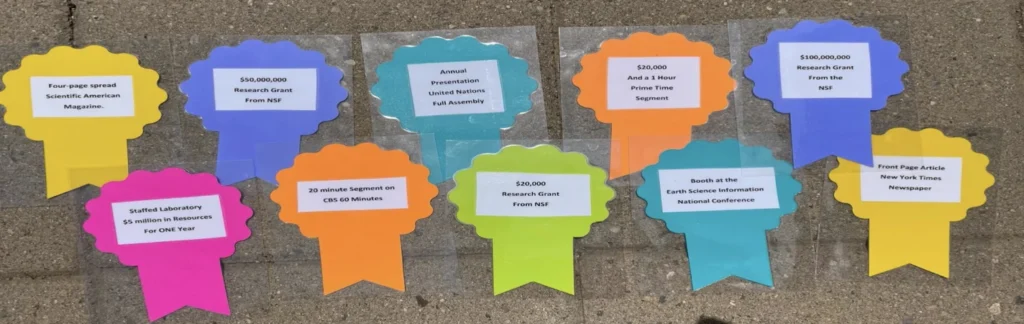 Awards to be matched with projects.